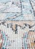 vintage blue wool hand knotted Rug - CloseUp