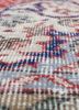 vintage red and orange wool hand knotted Rug - CloseUp vintage red and orange wool hand knotted Rug - CloseUp