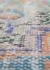vintage red and orange wool hand knotted Rug - CloseUp vintage red and orange wool hand knotted Rug - CloseUp