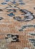 vintage beige and brown wool hand knotted Rug - CloseUp vintage beige and brown wool hand knotted Rug - CloseUp