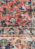 vintage red and orange wool hand knotted Rug - CloseUp vintage red and orange wool hand knotted Rug - CloseUp
