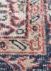 vintage red and orange wool hand knotted Rug - CloseUp vintage red and orange wool hand knotted Rug - CloseUp