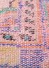 vintage red and orange wool hand knotted Rug - CloseUp vintage red and orange wool hand knotted Rug - CloseUp