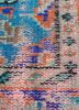 vintage red and orange wool hand knotted Rug - CloseUp vintage red and orange wool hand knotted Rug - CloseUp