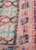 vintage red and orange wool hand knotted Rug - CloseUp vintage red and orange wool hand knotted Rug - CloseUp