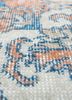 vintage red and orange wool hand knotted Rug - CloseUp vintage red and orange wool hand knotted Rug - CloseUp