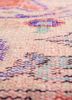 vintage red and orange wool hand knotted Rug - CloseUp vintage red and orange wool hand knotted Rug - CloseUp
