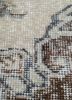 vintage red and orange wool hand knotted Rug - CloseUp vintage red and orange wool hand knotted Rug - CloseUp