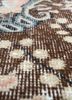 vintage red and orange wool hand knotted Rug - CloseUp vintage red and orange wool hand knotted Rug - CloseUp