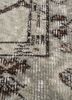 vintage beige and brown wool hand knotted Rug - CloseUp vintage beige and brown wool hand knotted Rug - CloseUp
