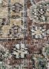 vintage grey and black wool hand knotted Rug - CloseUp