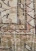 vintage beige and brown wool hand knotted Rug - CloseUp vintage beige and brown wool hand knotted Rug - CloseUp