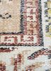 vintage beige and brown wool hand knotted Rug - CloseUp vintage beige and brown wool hand knotted Rug - CloseUp