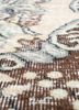 vintage beige and brown wool hand knotted Rug - CloseUp vintage beige and brown wool hand knotted Rug - CloseUp