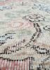 vintage red and orange wool hand knotted Rug - CloseUp vintage red and orange wool hand knotted Rug - CloseUp