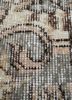 vintage grey and black wool hand knotted Rug - CloseUp vintage grey and black wool hand knotted Rug - CloseUp