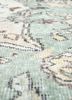 vintage green wool hand knotted Rug - CloseUp vintage green wool hand knotted Rug - CloseUp