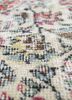 vintage red and orange wool hand knotted Rug - CloseUp