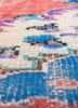 vintage red and orange wool hand knotted Rug - CloseUp vintage red and orange wool hand knotted Rug - CloseUp