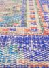 vintage red and orange wool hand knotted Rug - CloseUp vintage red and orange wool hand knotted Rug - CloseUp