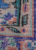 vintage red and orange wool hand knotted Rug - CloseUp vintage red and orange wool hand knotted Rug - CloseUp