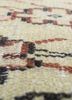vintage red and orange wool hand knotted Rug - CloseUp vintage red and orange wool hand knotted Rug - CloseUp