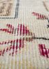 vintage red and orange wool hand knotted Rug - CloseUp vintage red and orange wool hand knotted Rug - CloseUp