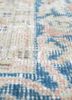 vintage blue wool hand knotted Rug - CloseUp vintage blue wool hand knotted Rug - CloseUp