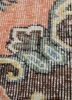 vintage red and orange wool hand knotted Rug - CloseUp vintage red and orange wool hand knotted Rug - CloseUp