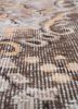 vintage beige and brown wool hand knotted Rug - CloseUp vintage beige and brown wool hand knotted Rug - CloseUp