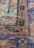 vintage red and orange wool hand knotted Rug - CloseUp vintage red and orange wool hand knotted Rug - CloseUp