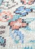vintage blue wool hand knotted Rug - CloseUp