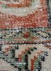 vintage red and orange wool hand knotted Rug - CloseUp vintage red and orange wool hand knotted Rug - CloseUp