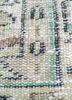 vintage green wool hand knotted Rug - CloseUp vintage green wool hand knotted Rug - CloseUp