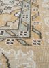 vintage beige and brown wool hand knotted Rug - CloseUp