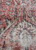 vintage red and orange wool hand knotted Rug - CloseUp vintage red and orange wool hand knotted Rug - CloseUp