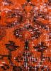 lacuna red and orange wool hand knotted Rug - CloseUp