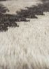 zuri beige and brown wool hand knotted Rug - CloseUp