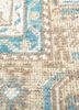 vintage blue wool hand knotted Rug - CloseUp vintage blue wool hand knotted Rug - CloseUp