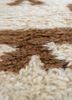 zuri beige and brown wool hand knotted Rug - CloseUp