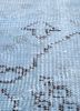 vintage blue wool hand knotted Rug - CloseUp vintage blue wool hand knotted Rug - CloseUp