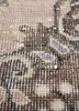 vintage beige and brown wool hand knotted Rug - CloseUp vintage beige and brown wool hand knotted Rug - CloseUp