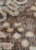 vintage beige and brown wool hand knotted Rug - CloseUp vintage beige and brown wool hand knotted Rug - CloseUp