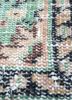 vintage red and orange wool hand knotted Rug - CloseUp