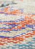 vintage red and orange wool hand knotted Rug - CloseUp vintage red and orange wool hand knotted Rug - CloseUp