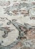 vintage beige and brown wool hand knotted Rug - CloseUp vintage beige and brown wool hand knotted Rug - CloseUp