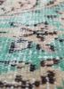 vintage beige and brown wool hand knotted Rug - CloseUp