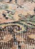 vintage red and orange wool hand knotted Rug - CloseUp vintage red and orange wool hand knotted Rug - CloseUp