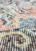 vintage beige and brown wool hand knotted Rug - CloseUp