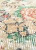 vintage red and orange wool hand knotted Rug - CloseUp vintage red and orange wool hand knotted Rug - CloseUp